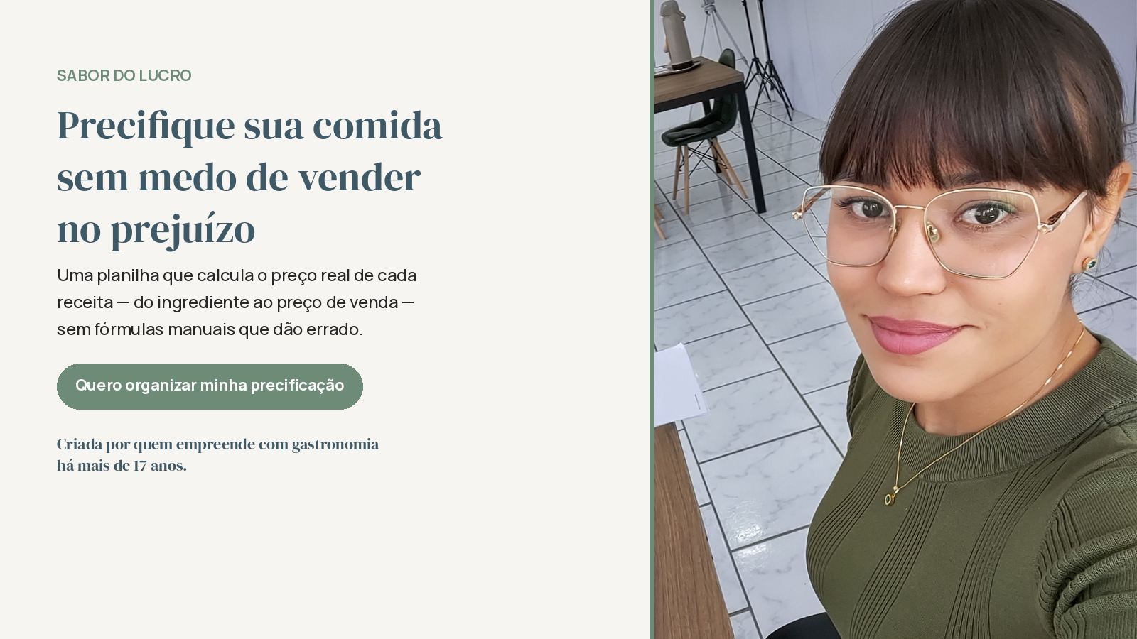 Joseane Morgana em seu ambiente de trabalho